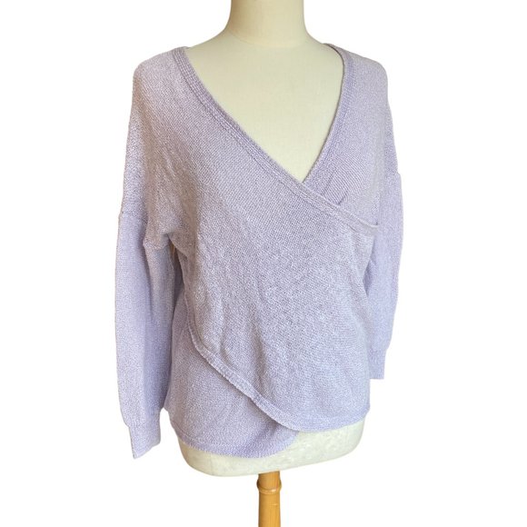 Urban Outfitters Kimchi Blue Ballet Crisscross Faux Wrap Cottagecore Sweater-S - Picture 2 of 11